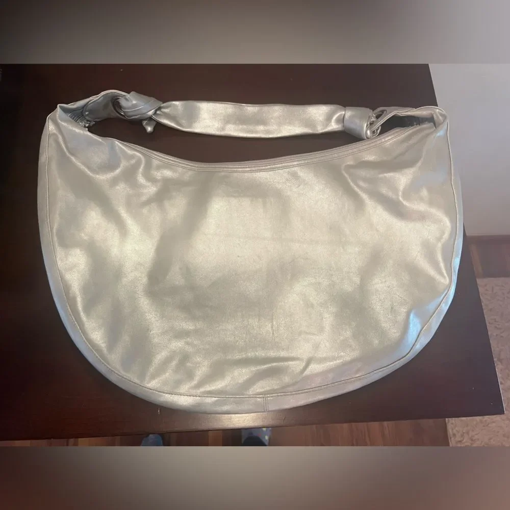 Silver Sequin Shoulder Bag Mickey Mouse